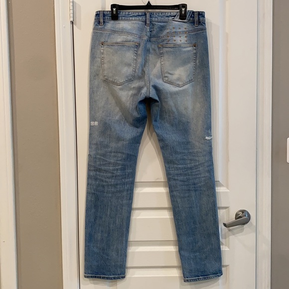 Mens KSUBI Chitch The Streets Size 33 Jeans👖💙🩵 - Picture 4 of 8